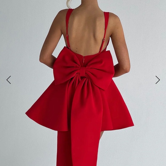 Babyboo RUE MINI DRESS - RED - Picture 2 of 4